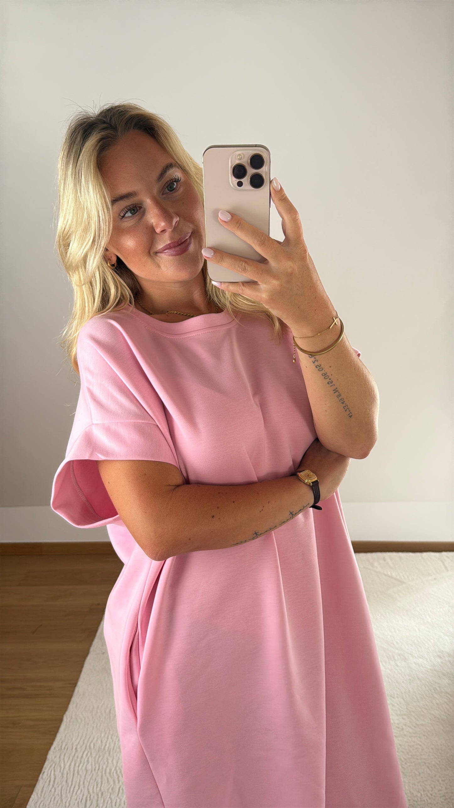 T-Shirt-Kleid Nova - rosa