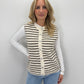 Pullunder Stripes - braun/creme