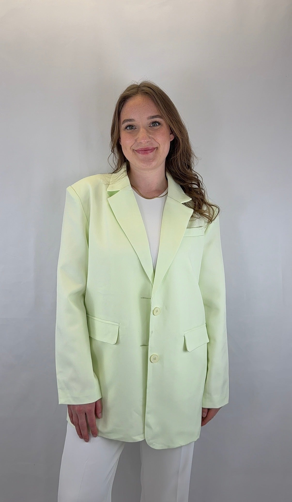 Oversize Blazer Jara - pastellgrün