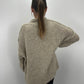 Oversize Cardigan mit goldenen Knöpfen - Taupe
