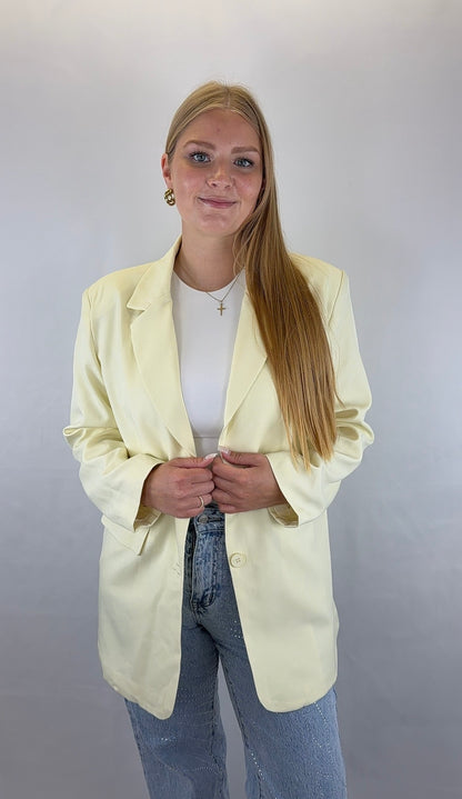 Oversize Blazer Jara - pastellgelb
