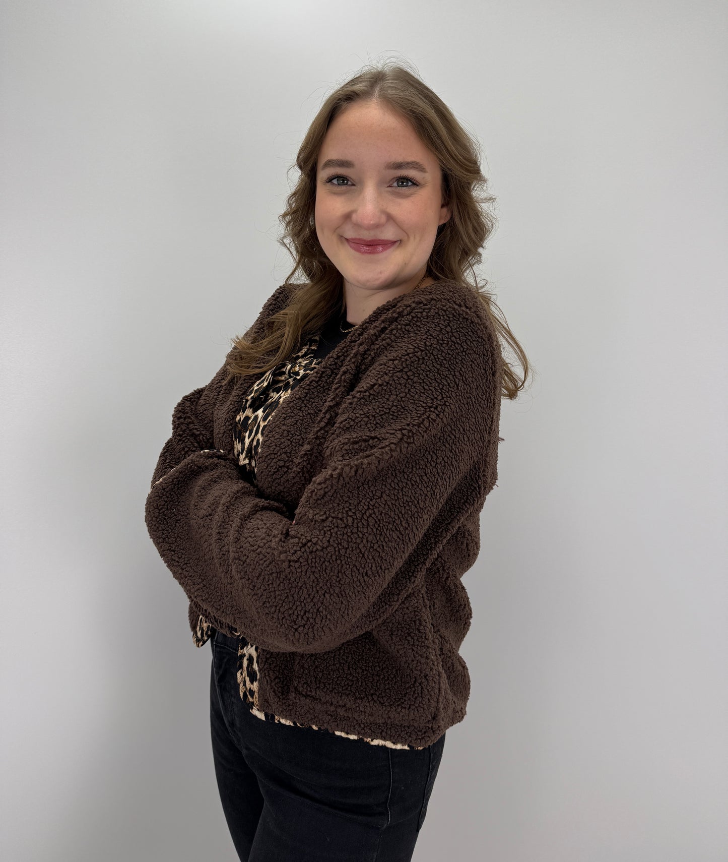 Teddyjacke Bowpard - schokobraun