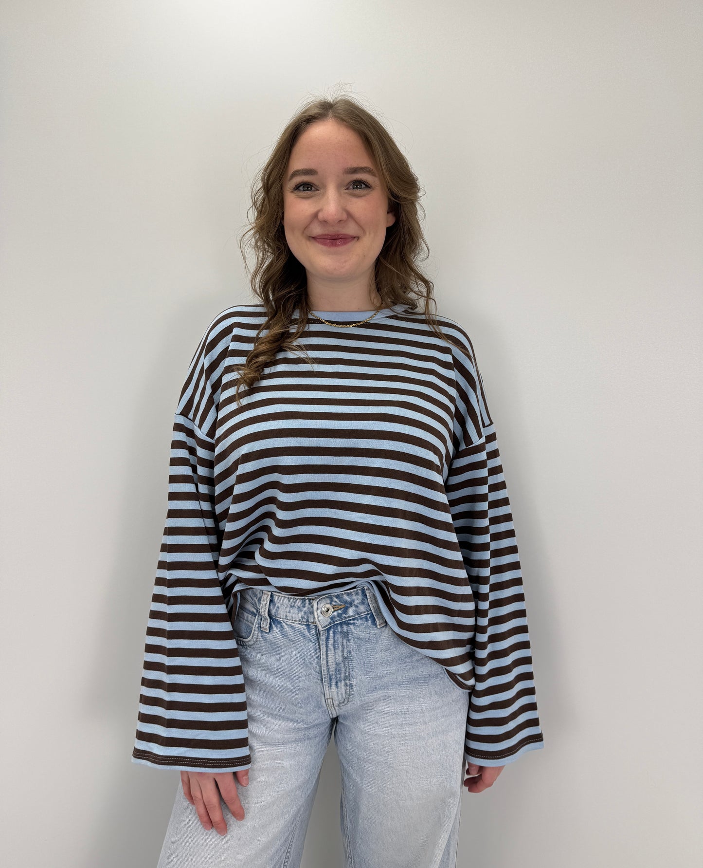 Sweatshirt Lucy - blau/braun