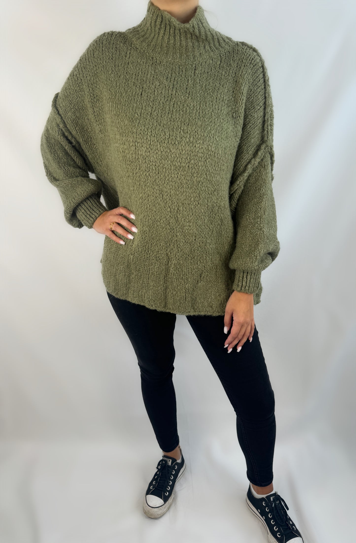 Oversize Pullover - Khaki