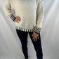 Oversize Pullover Stripes - creme