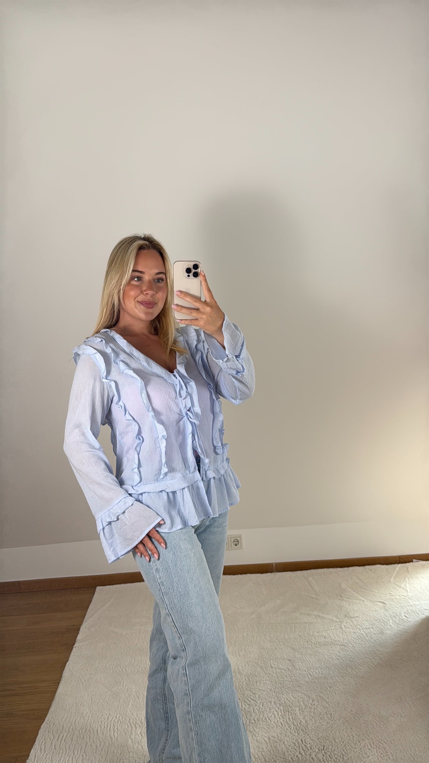 Bluse Lou - hellblau