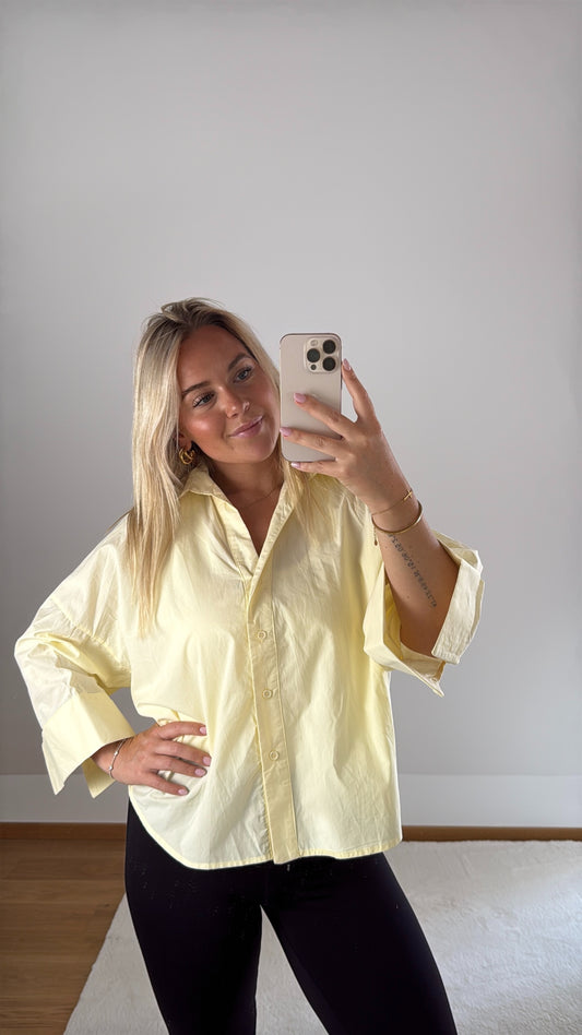 Bluse Daisy - pastellgelb