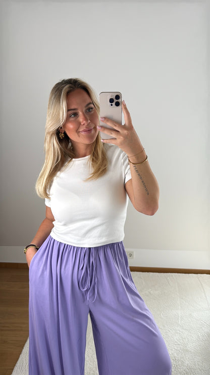 Weite Hose Jessy - flieder