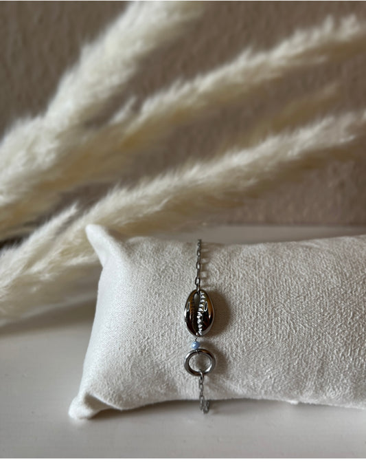 Fußkette - silver Shell