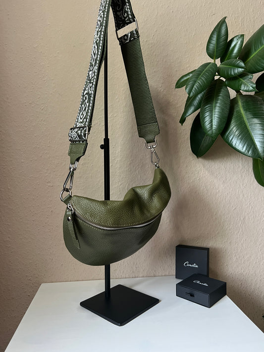 Banana Bag - khaki/silber