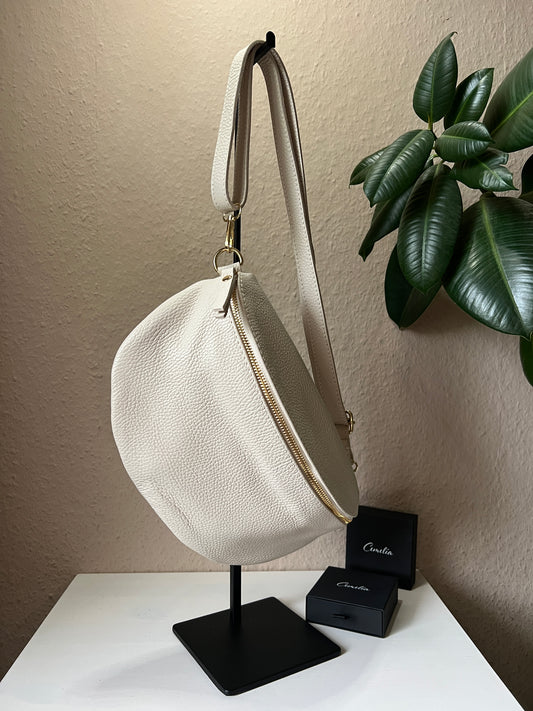 Banana Bag - hellbeige/gold